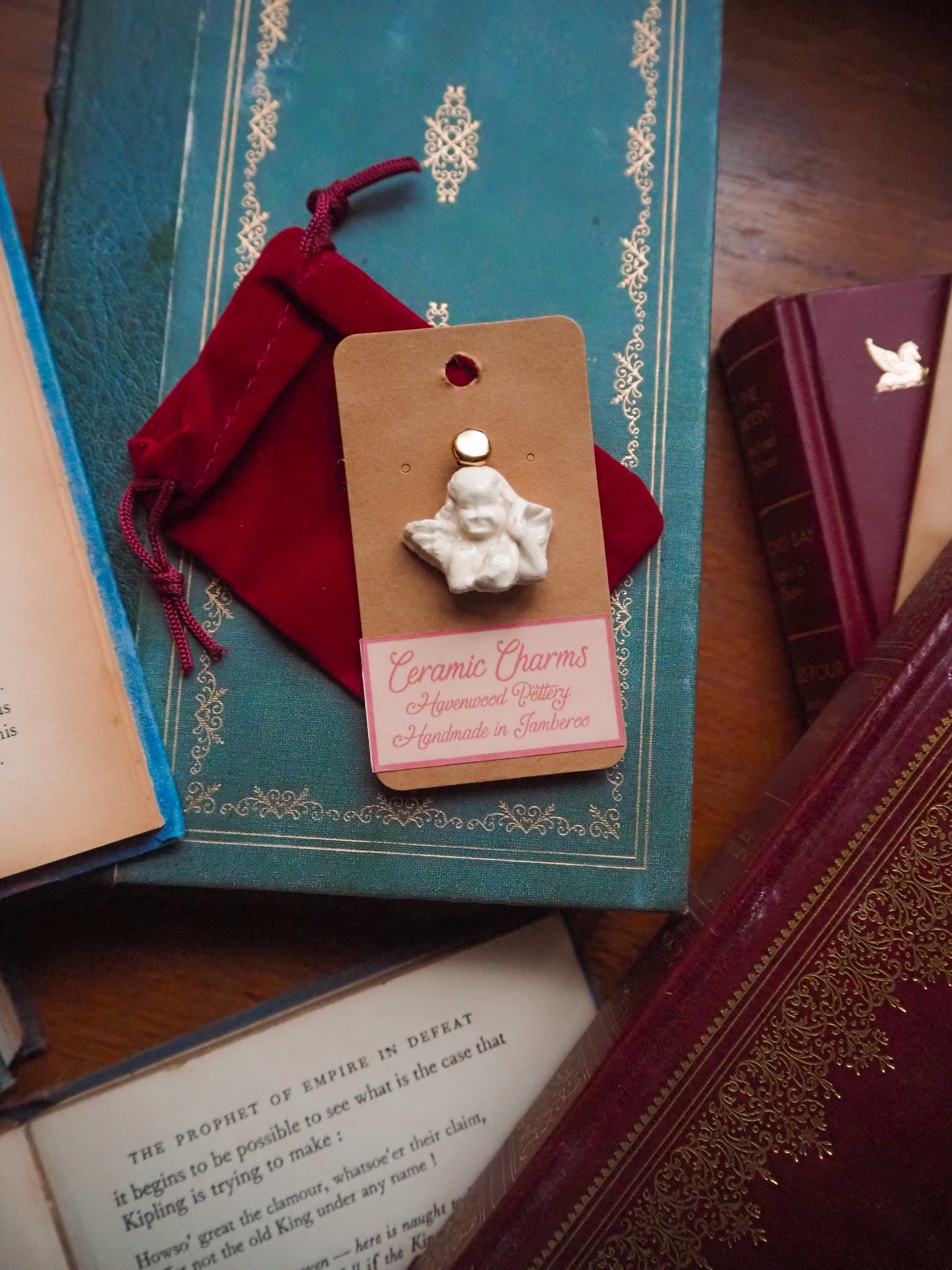 Ceramic Cherub Charm