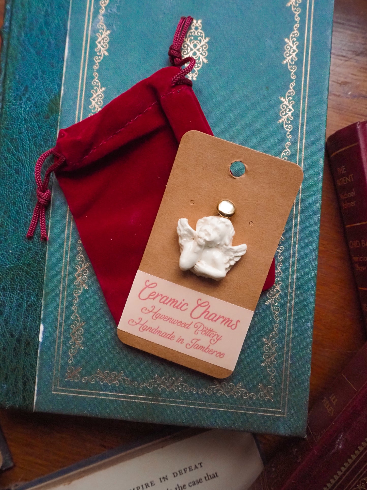 Ceramic Cherub Charm