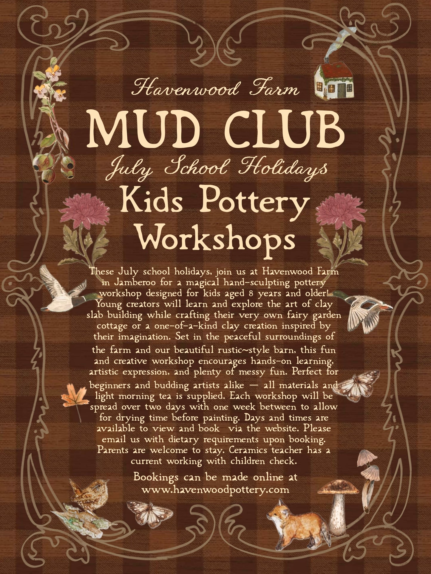 Kids Pottery Workshops {Tuesday 7th July, 14th July}