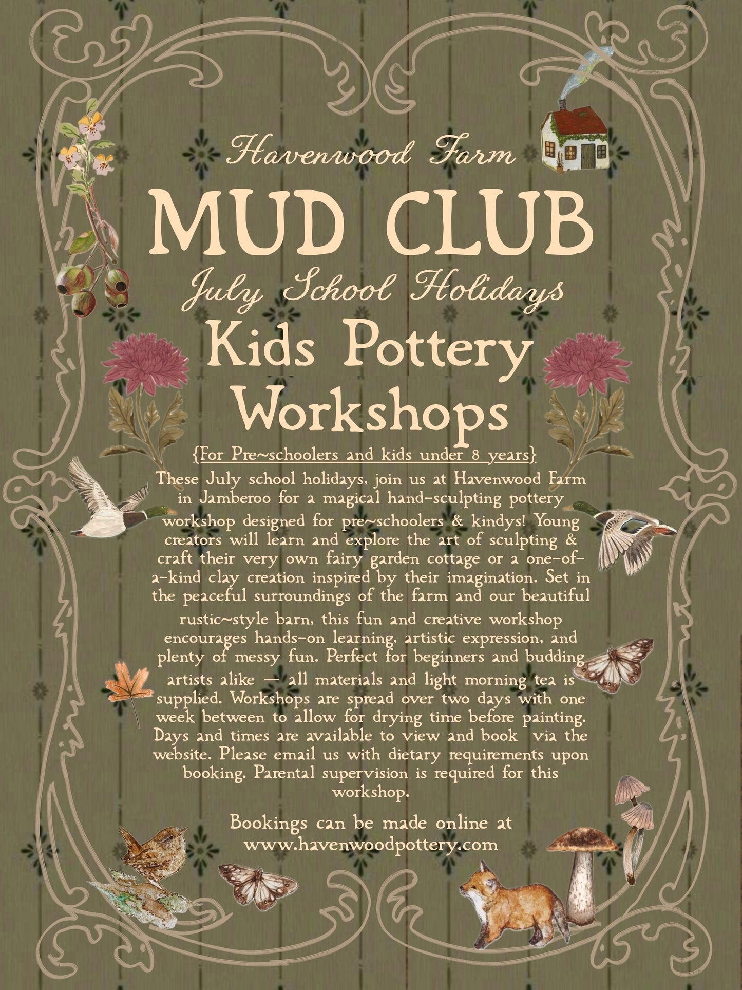 Under 8yrs Pottery Workshops {Wednesday 8th July, 15th July}